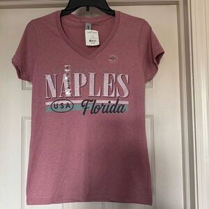 Naples Florida women’s small v-neck tee